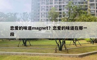 戀愛的味道m(xù)agnet？戀愛的味道在那一段