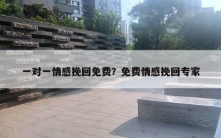 一對(duì)一情感挽回免費(fèi)？免費(fèi)情感挽回專家