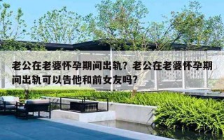 老公在老婆懷孕期間出軌？老公在老婆懷孕期間出軌可以告他和前女友嗎?